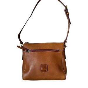 Dooney & Bourke Allison Florentine Leather Crossbody Bag in Natural